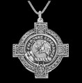 Craig Clan Badge Celtic Cross Sterling Silver Clan Crest Pendant