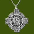 MacLennan Clan Badge Celtic Cross Stylish Pewter Clan Crest Pendant