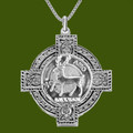 Scott Clan Badge Celtic Cross Stylish Pewter Clan Crest Pendant