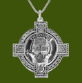 Hamilton Clan Badge Celtic Cross Stylish Pewter Clan Crest Pendant