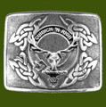 MacKenzie Seaforth Clan Badge Interlace Mens Stylish Pewter Kilt Belt Buckle