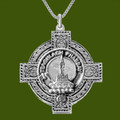 Morrison Clan Badge Celtic Cross Stylish Pewter Clan Crest Pendant