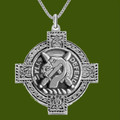 Lennox Clan Badge Celtic Cross Stylish Pewter Clan Crest Pendant