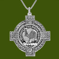 Sinclair Clan Badge Celtic Cross Stylish Pewter Clan Crest Pendant