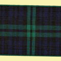 Black Watch Modern Plaid Polyester Fabric Tartan Ribbon 70mm x 25 metres