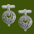 MacKenzie Seaforth Clan Badge Stylish Pewter Clan Crest Cufflinks