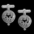MacKenzie Seaforth Clan Badge Sterling Silver Clan Crest Cufflinks