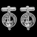 MacDonald Clan Badge Sterling Silver Clan Crest Cufflinks