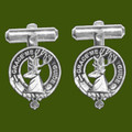 Forbes Clan Badge Stylish Pewter Clan Crest Cufflinks