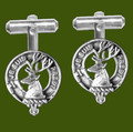 Fraser Of Lovat Clan Badge Stylish Pewter Clan Crest Cufflinks