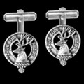 Fraser Of Lovat Clan Badge Sterling Silver Clan Crest Cufflinks