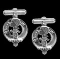 MacLellan Clan Badge Sterling Silver Clan Crest Cufflinks