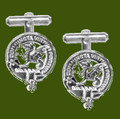 MacBeth Clan Badge Stylish Pewter Clan Crest Cufflinks