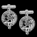 MacBeth Clan Badge Sterling Silver Clan Crest Cufflinks