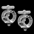 Elliot Clan Badge Sterling Silver Clan Crest Cufflinks