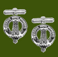 MacLean Clan Badge Stylish Pewter Clan Crest Cufflinks