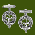 Bain Clan Badge Stylish Pewter Clan Crest Cufflinks