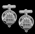 Duncan Clan Badge Sterling Silver Clan Crest Cufflinks