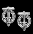 Dunlop Clan Badge Sterling Silver Clan Crest Cufflinks
