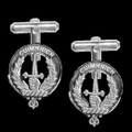 MacDonald Of Glencoe Clan Badge Sterling Silver Clan Crest Cufflinks
