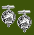 Horsburgh Clan Badge Stylish Pewter Clan Crest Cufflinks