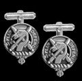 Lennox Clan Badge Sterling Silver Clan Crest Cufflinks
