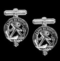 Kinnear Clan Badge Sterling Silver Clan Crest Cufflinks