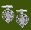 Livingstone Clan Badge Stylish Pewter Clan Crest Cufflinks