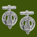 MacCallum Clan Badge Stylish Pewter Clan Crest Cufflinks