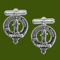 MacDowell Clan Badge Stylish Pewter Clan Crest Cufflinks