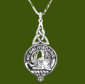 Campbell Of Argyll Clan Badge Stylish Pewter Clan Crest Interlace Drop Pendant