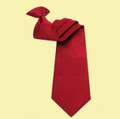 Scarlet Red Formal Groomsmen Wedding Clip-On Mens Neck Tie Set Of Three
