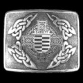 Barrett Irish Badge Interlace Mens Sterling Silver Kilt Belt Buckle