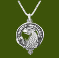 MacNicol Clan Badge Stylish Pewter Clan Crest Small Pendant