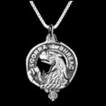 MacNicol Clan Badge Sterling Silver Clan Crest Small Pendant