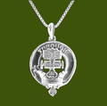 Hamilton Clan Badge Stylish Pewter Clan Crest Small Pendant