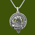 MacKinnon Clan Badge Stylish Pewter Clan Crest Small Pendant