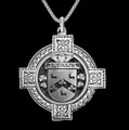 Robinson Irish Coat Of Arms Celtic Cross Silver Family Crest Pendant