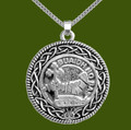 MacDougall Clan Badge Celtic Round Stylish Pewter Clan Crest Pendant