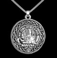 Campbell Of Argyll Clan Badge Celtic Round Sterling Silver Clan Crest Pendant
