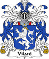 Villani Italian Coat Of Arms Family Crest Paper Poster