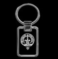 Barclay Clan Badge Stainless Steel Silver Clan Crest Keyring