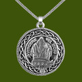 MacNeil Of Barra Clan Badge Celtic Round Stylish Pewter Clan Crest Pendant
