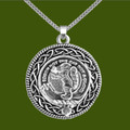 Chattan Clan Badge Celtic Round Stylish Pewter Clan Crest Pendant