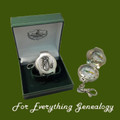 Golf Cart Themed Pewter Boxed Compass With Belt Clip