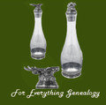 Proud Stag Themed Stylish Pewter Detail Boxed Crystal Decanter