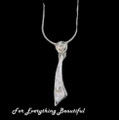 Old Scottish Armoury Celtic Drop Design Sterling Silver Pendant