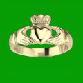 Claddagh Wide Heavy 10K Yellow Gold Ladies Ring Wedding Band