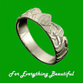 Three Nornes Norse Mythology Ladies 18K White Gold Ring Sizes R-Z