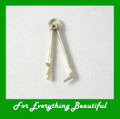 Spade And Tushkar Traditional Peat Cutting Tools 9K Yellow Gold Charm